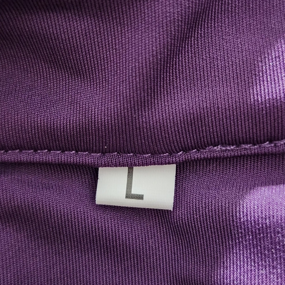 A Classy Chic Boutique Purple Long-Sleeve Belted Jumpsuit - Picture 6 of 6